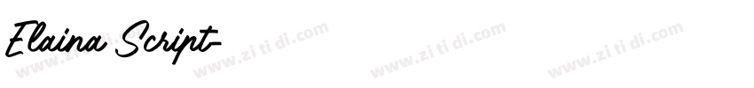 Elaina Script字体转换